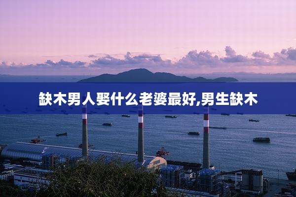 缺木男人娶什么老婆最好,男生缺木