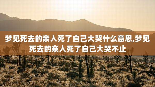 梦见死去的亲人死了自己大哭什么意思,梦见死去的亲人死了自己大哭不止