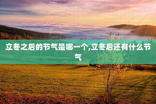 立冬之后的节气是哪一个,立冬后还有什么节气