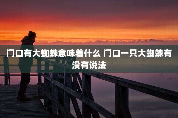 门口有大蜘蛛意味着什么 门口一只大蜘蛛有没有说法