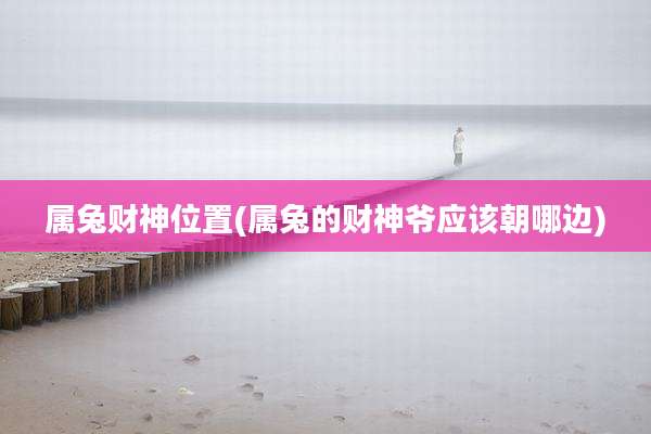 属兔财神位置(属兔的财神爷应该朝哪边)