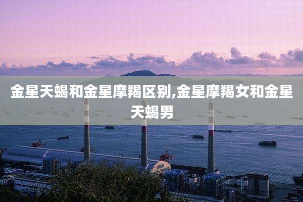 金星天蝎和金星摩羯区别,金星摩羯女和金星天蝎男