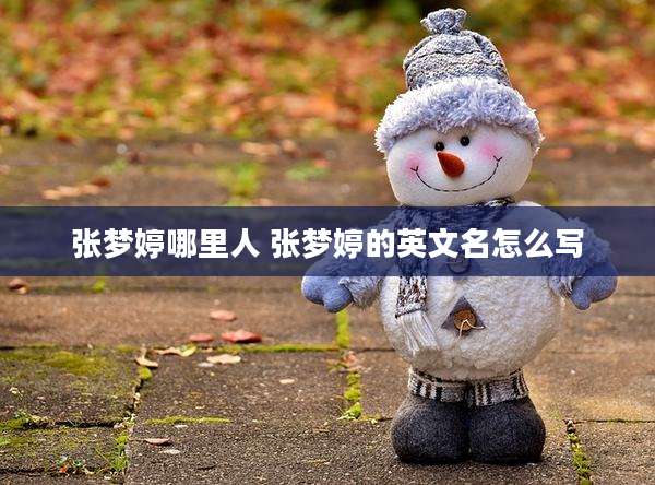 张梦婷哪里人 张梦婷的英文名怎么写