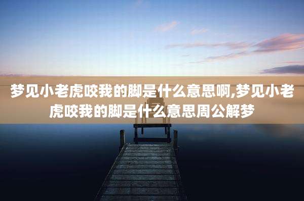 梦见小老虎咬我的脚是什么意思啊,梦见小老虎咬我的脚是什么意思周公解梦