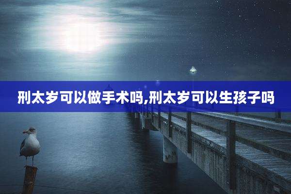 刑太岁可以做手术吗,刑太岁可以生孩子吗