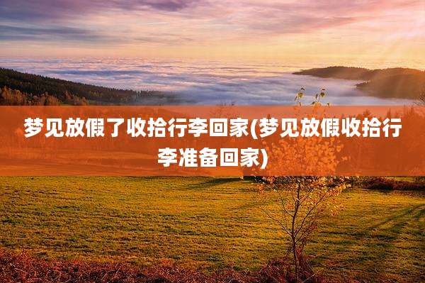 梦见放假了收拾行李回家(梦见放假收拾行李准备回家)