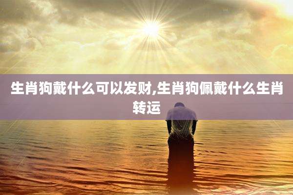 生肖狗戴什么可以发财,生肖狗佩戴什么生肖转运