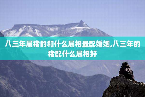 八三年属猪的和什么属相最配婚姻,八三年的猪配什么属相好