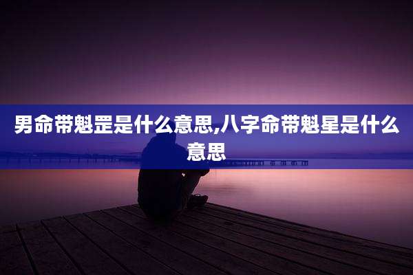 男命带魁罡是什么意思,八字命带魁星是什么意思