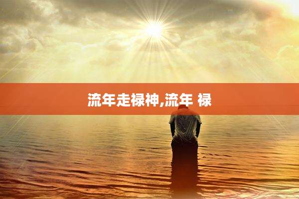 流年走禄神,流年 禄