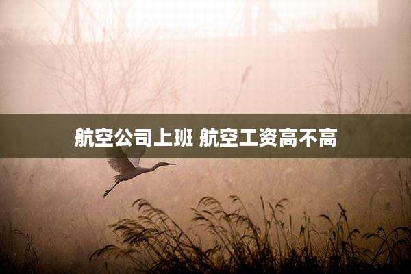 航空公司上班 航空工资高不高