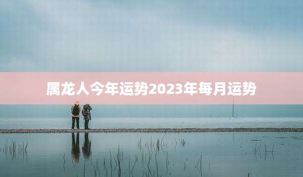 属龙人今年运势2023年每月运势