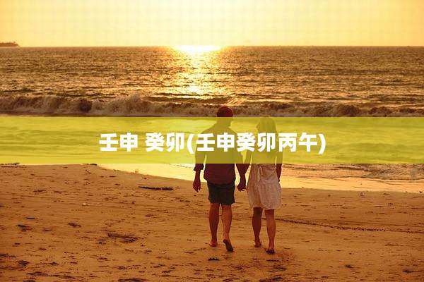 壬申 癸卯(壬申癸卯丙午)