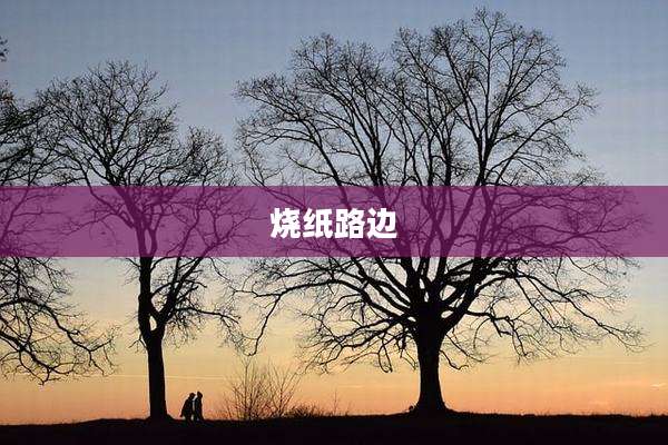 烧纸路边
