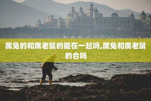 属兔的和属老鼠的能在一起吗,属兔和属老鼠的合吗