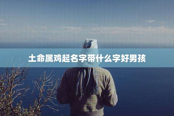 土命属鸡起名字带什么字好男孩