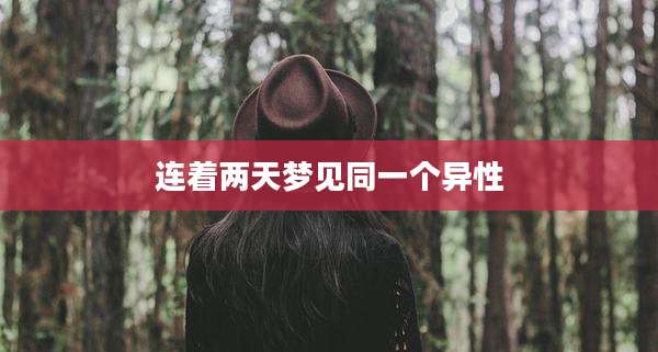 连着两天梦见同一个异性