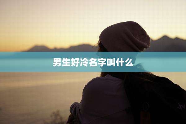 男生好冷名字叫什么