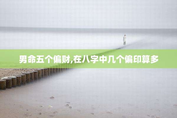 男命五个偏财,在八字中几个偏印算多