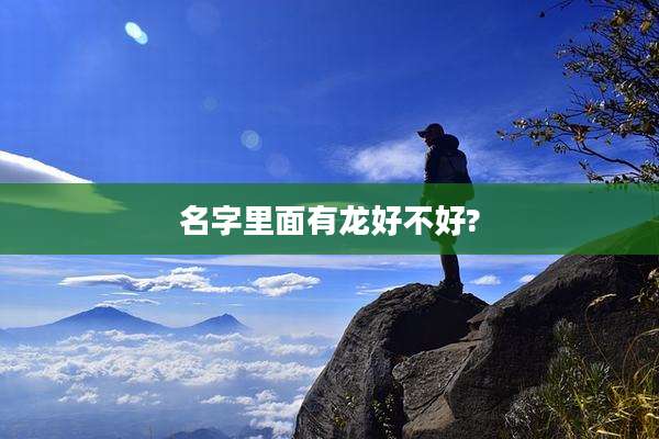 名字里面有龙好不好?