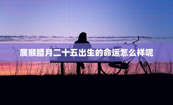 属猴腊月二十五出生的命运怎么样呢
