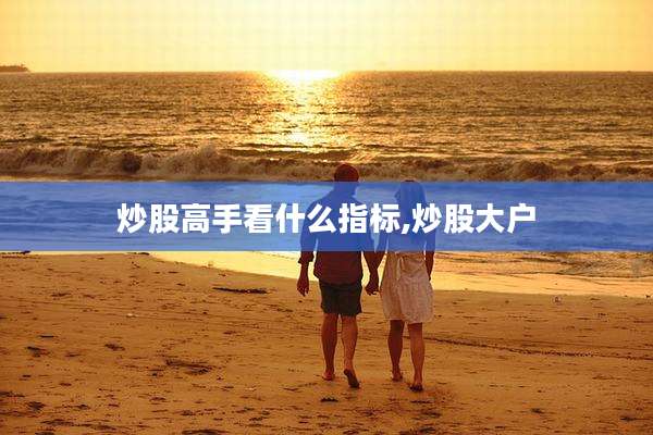 炒股高手看什么指标,炒股大户