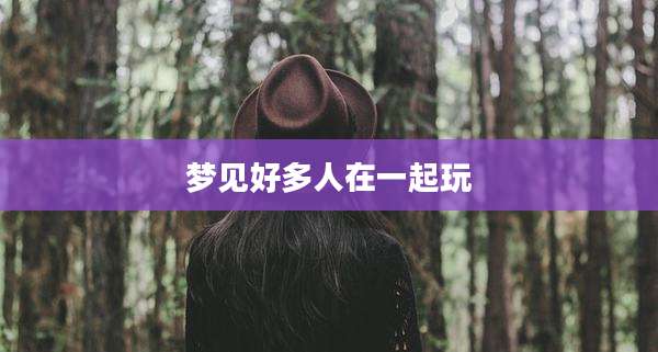 梦见好多人在一起玩