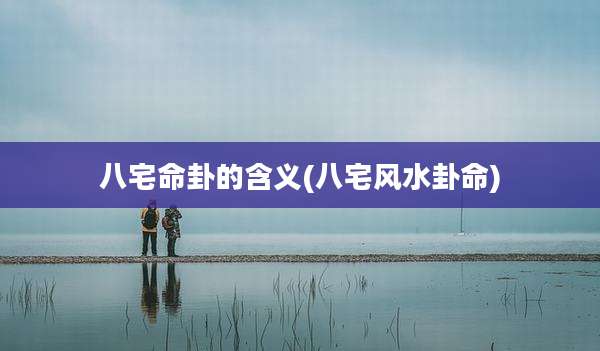 八宅命卦的含义(八宅风水卦命)