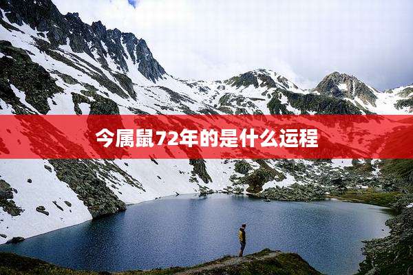 今属鼠72年的是什么运程