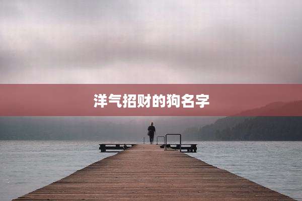 洋气招财的狗名字