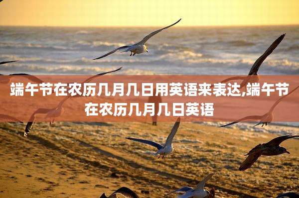 端午节在农历几月几日用英语来表达,端午节在农历几月几日英语