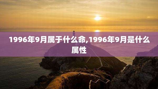 1996年9月属于什么命,1996年9月是什么属性