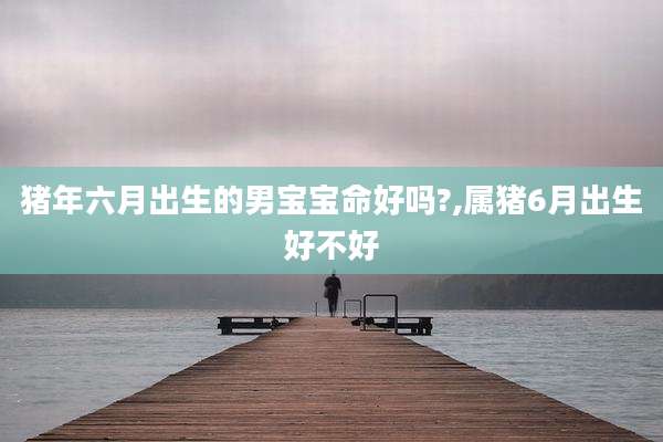 猪年六月出生的男宝宝命好吗?,属猪6月出生好不好