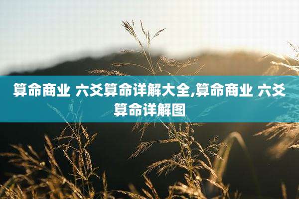 算命商业 六爻算命详解大全,算命商业 六爻算命详解图