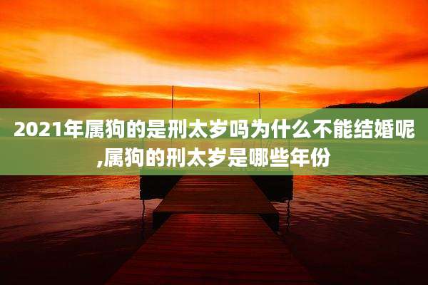 2021年属狗的是刑太岁吗为什么不能结婚呢,属狗的刑太岁是哪些年份