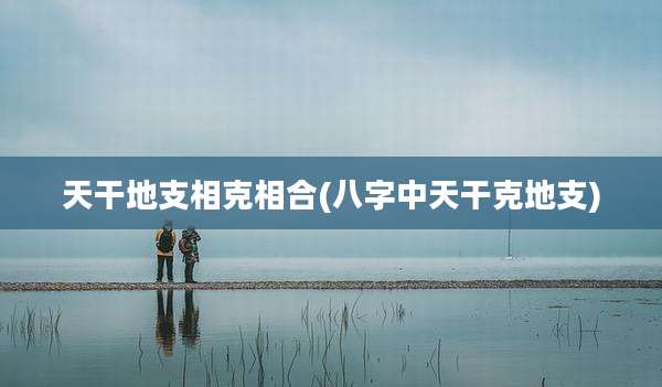 天干地支相克相合(八字中天干克地支)