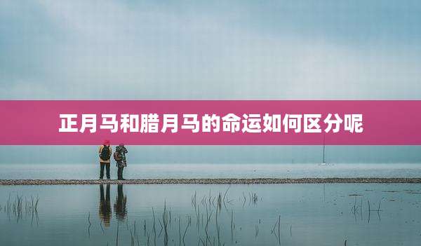 正月马和腊月马的命运如何区分呢