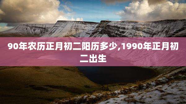 90年农历正月初二阳历多少,1990年正月初二出生