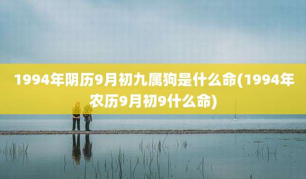 1994年阴历9月初九属狗是什么命(1994年农历9月初9什么命)
