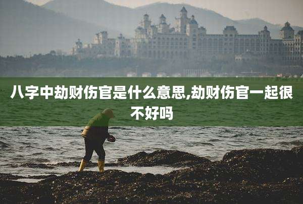 八字中劫财伤官是什么意思,劫财伤官一起很不好吗