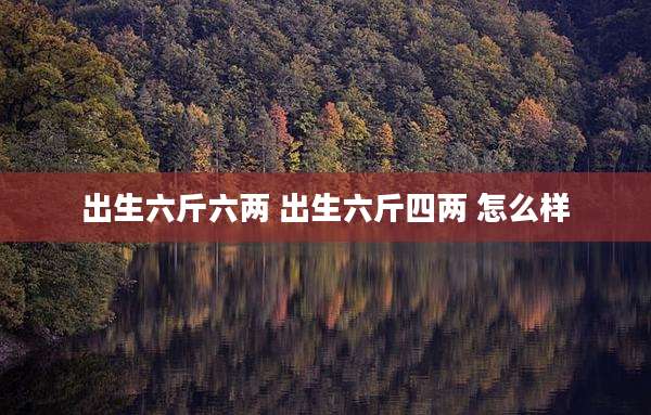 出生六斤六两 出生六斤四两 怎么样