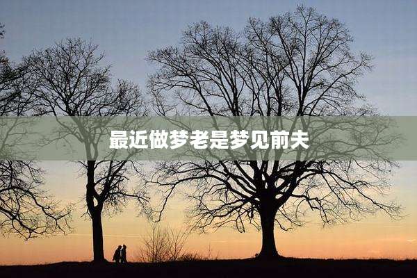 最近做梦老是梦见前夫