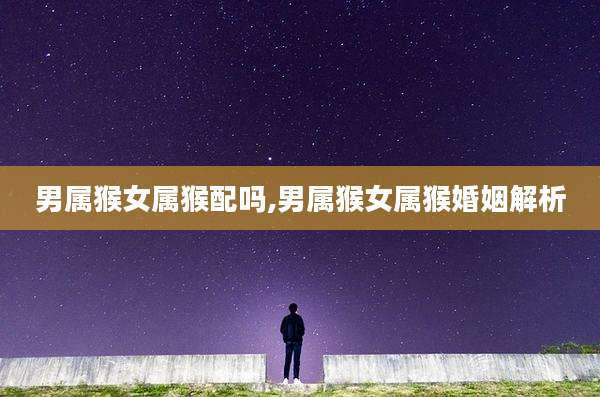 男属猴女属猴配吗,男属猴女属猴婚姻解析