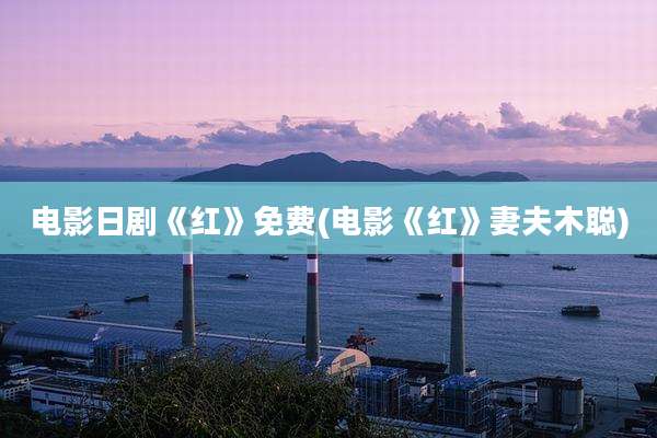 电影日剧《红》免费(电影《红》妻夫木聪)