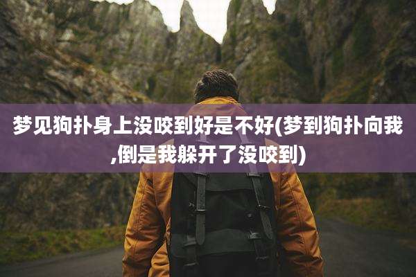 梦见狗扑身上没咬到好是不好(梦到狗扑向我,倒是我躲开了没咬到)