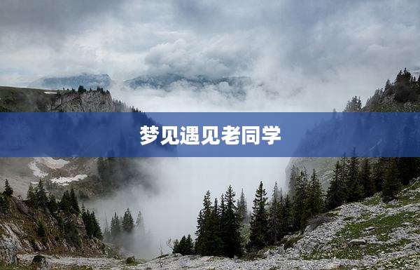 梦见遇见老同学