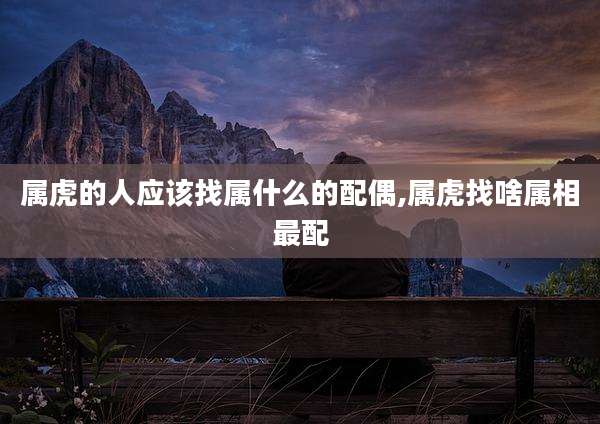 属虎的人应该找属什么的配偶,属虎找啥属相最配
