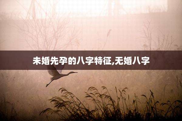 未婚先孕的八字特征,无婚八字