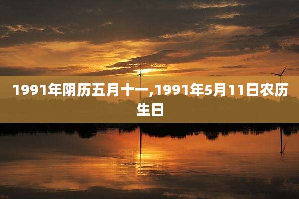 1991年阴历五月十一,1991年5月11日农历生日
