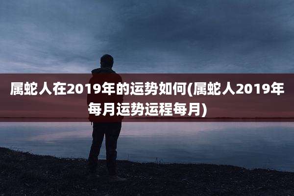 属蛇人在2019年的运势如何(属蛇人2019年每月运势运程每月)